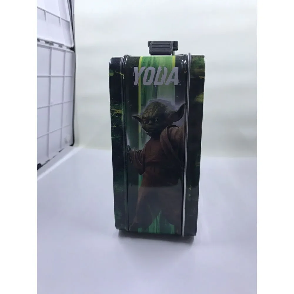 Star Wars Yoda Jedi Master Metal Lunchbox 2010 Embossed Tin Box Co Used